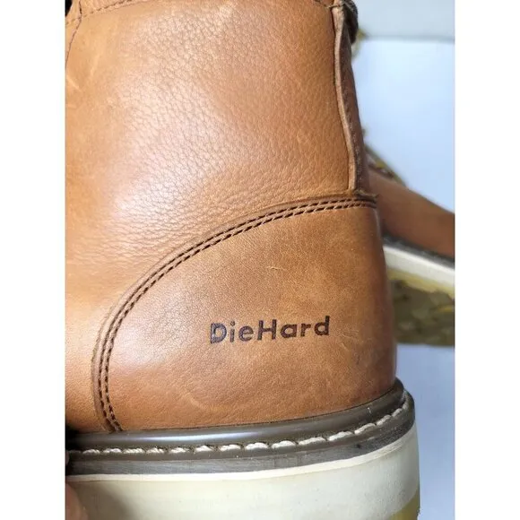 Die-hard Men's Brown Leather oil resistant Work Boots Size 11D