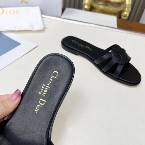 Dior Black Women's Slide Slippers