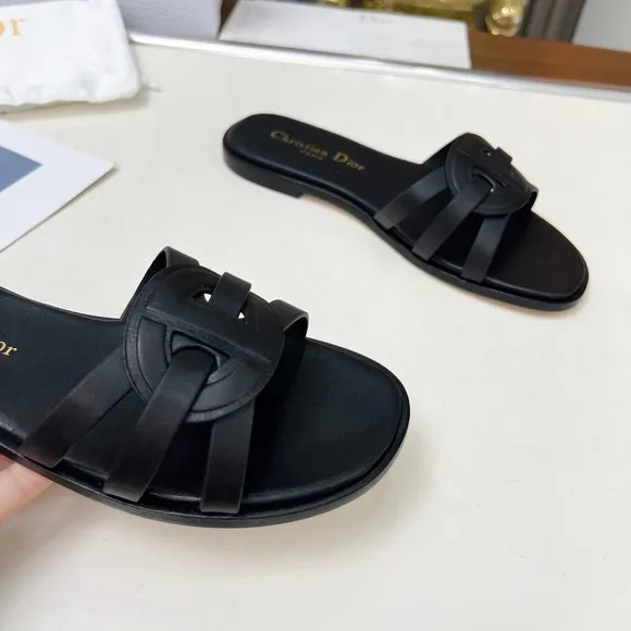 Dior Black Women's Slide Slippers