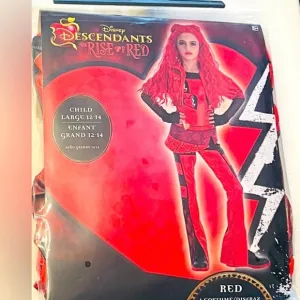 Disney Descendants 4: The Rise of Red Halloween Costume Size Large 12/14