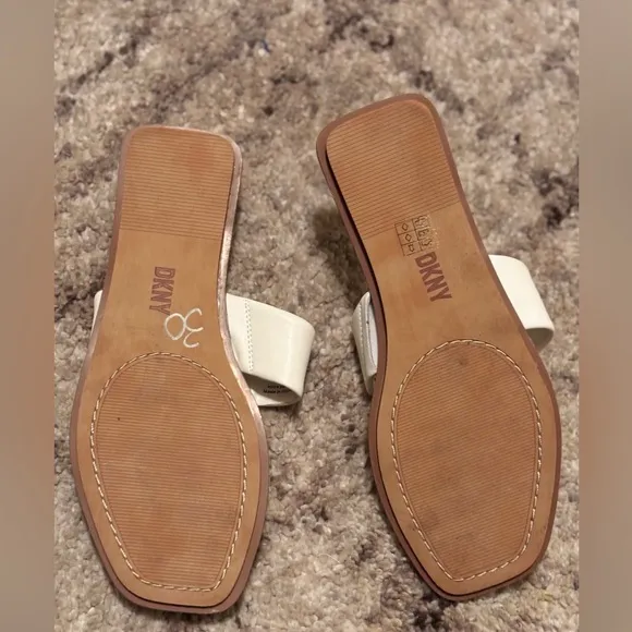 DKNY Women's Deja Slip-on Embellished Thong Sandals In Pale White don’t