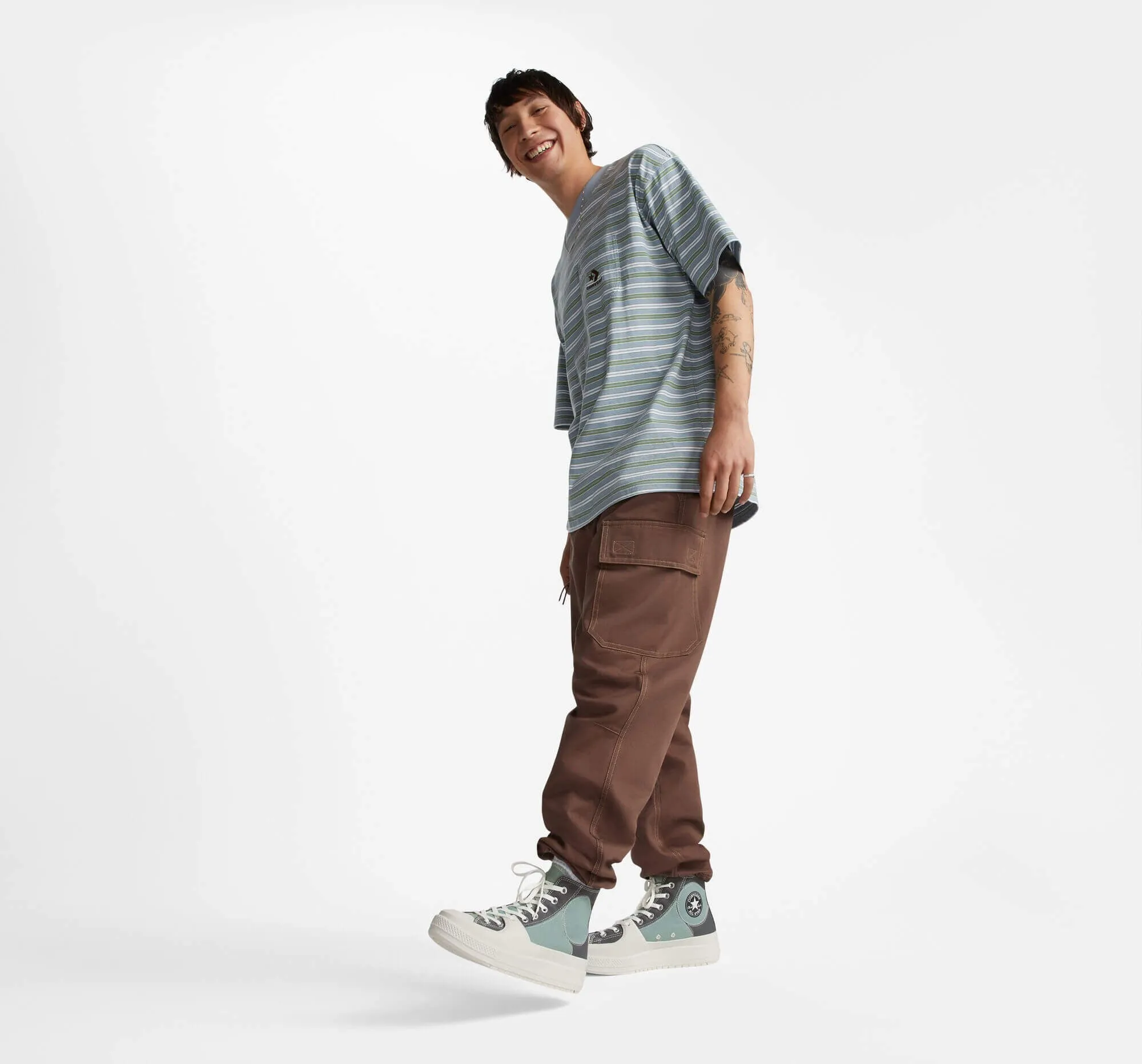 Dámske tenisky Convserse Chuck Taylor All Star Construct Colorblock Tidepool Grey/Cyber Grey