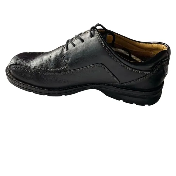 Dockers Men’s Black Lace Up Pro-Style Oxford Shoes with Top Stitch Size 12