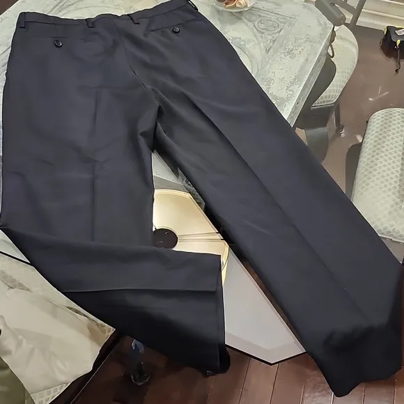Dolce &amp; GABANNA Men's Luxury Black Wool Dress Formal Pants 32x29
