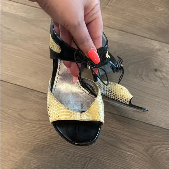 Dolce &amp; Gabbana Black and Yellow Women's Shoes