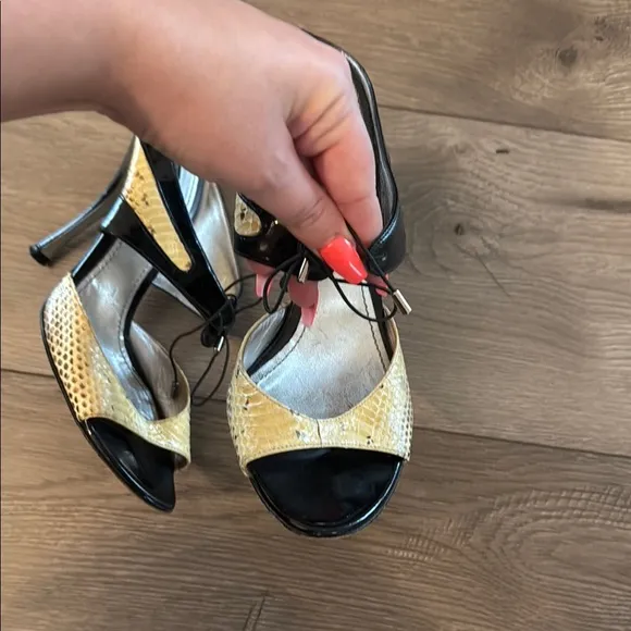Dolce &amp; Gabbana Black and Yellow Women's Shoes