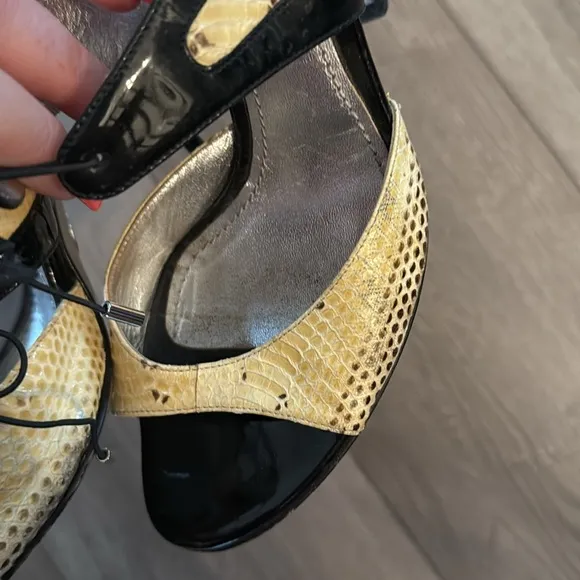 Dolce &amp; Gabbana Black and Yellow Women's Shoes