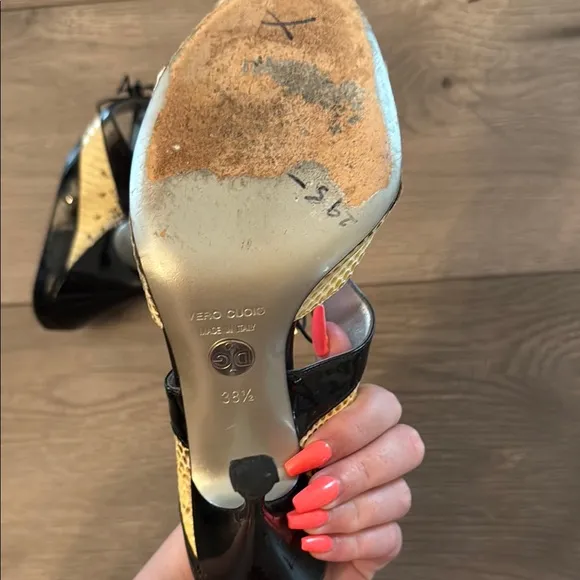 Dolce &amp; Gabbana Black and Yellow Women's Shoes