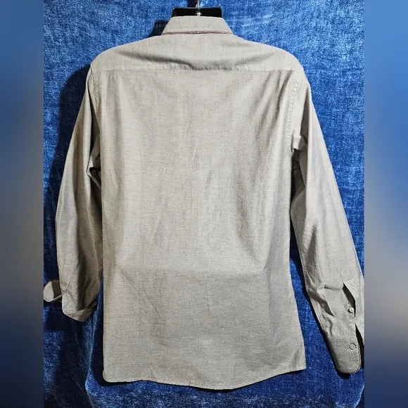 Dolce &amp; Gabbana Men Dark Grey Shirt Small 42 16 1/2