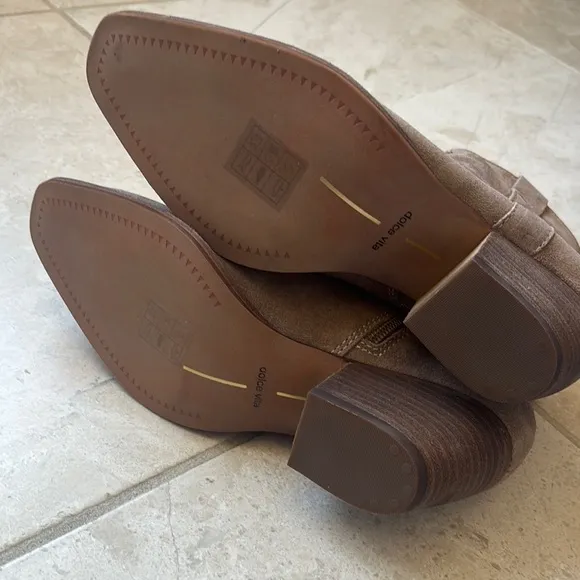 Dolce Vita Silma Ankle Boots Tan Size 7