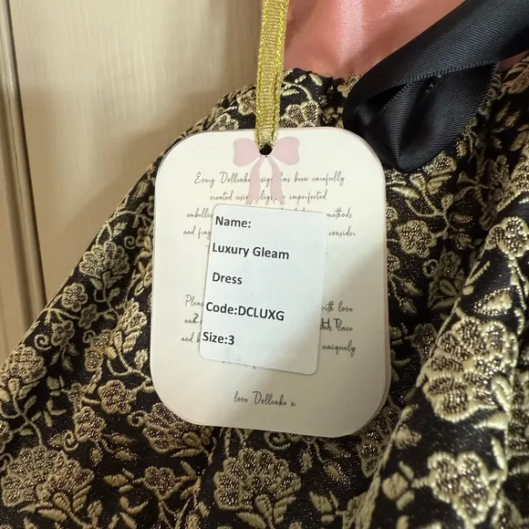 DOLLCAKE LUXURY GLEAM DRESS SZ 3
