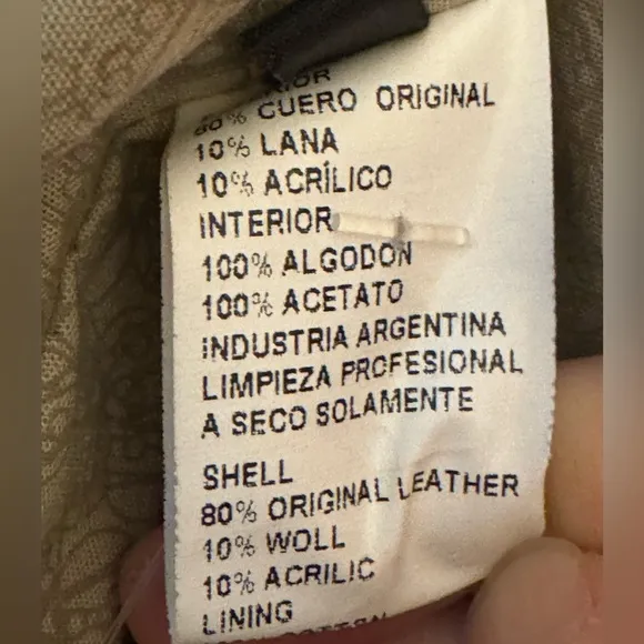 Doma Luxury Genuine Leather Silver Jacket size small