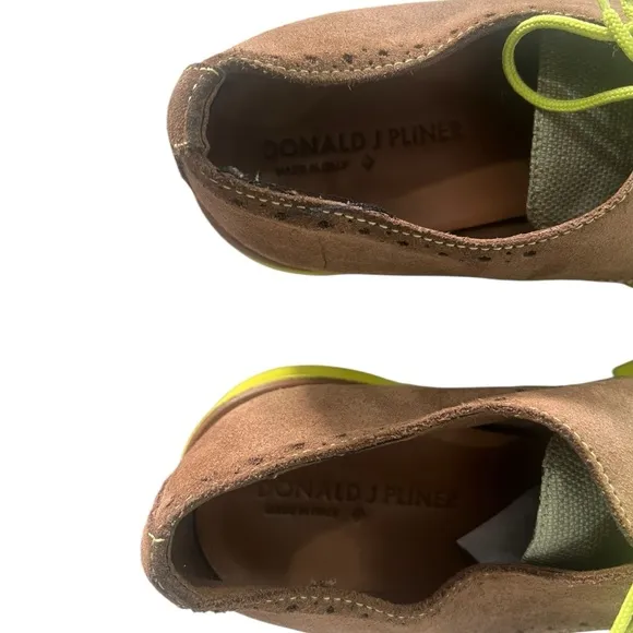 DONALD J PLINER  &quot;SIMON&quot; Lace Up Oxfords Shoes Brown Gray Green Size 8