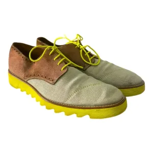 DONALD J PLINER  &quot;SIMON&quot; Lace Up Oxfords Shoes Brown Gray Green Size 8