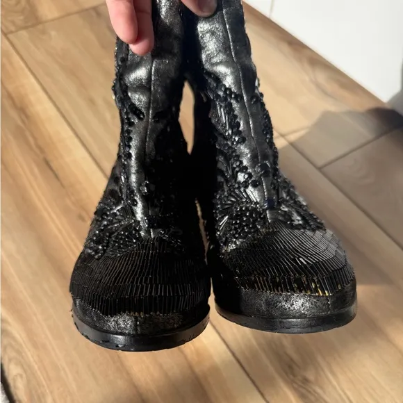 Donald J. Pliner Beaded Ankle Boots