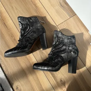 Donald J. Pliner Beaded Ankle Boots