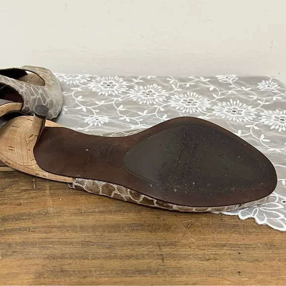 Donald Pliner Metallic Sling Back Shoes