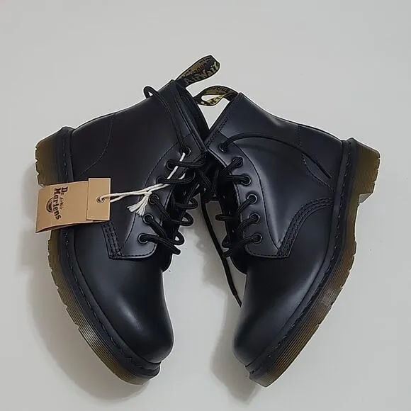 Dr. Martens 191 Black Stitch Smooth Leather Boots