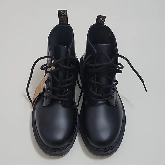 Dr. Martens 191 Black Stitch Smooth Leather Boots