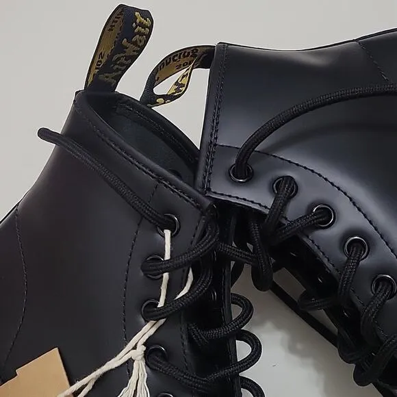 Dr. Martens 191 Black Stitch Smooth Leather Boots