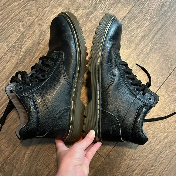 Dr Martens Black Low Lace Up Boots Size 11