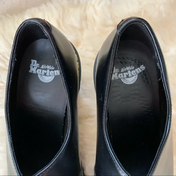 DR MARTENS CORDELIA RETRO MOD SMOOTH Black LEATHER HEELS