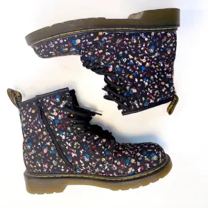 Dr. Martens Girls Delaney Courtney Floral Junior Boots, Size 3
