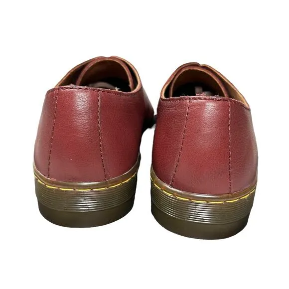 Dr. Martens Men Cruise Coronado Virginia Leather 3 Eye Derby Shoes Cherry Red 11