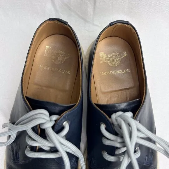 Dr. Martens Torriano Oxford Loafers Navy Made in England Leather Men's UK 7
