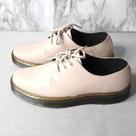 Dr Martens Zavala Lo Taupe Leather Oxford Shoes US M 7 US L 8‎