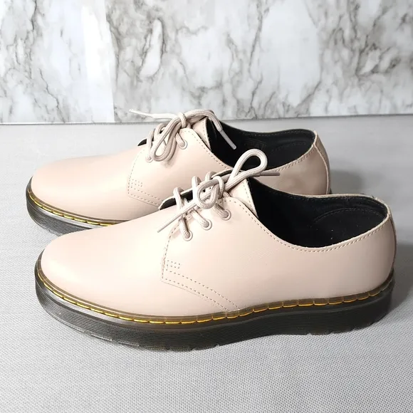 Dr Martens Zavala Lo Taupe Leather Oxford Shoes US M 7 US L 8‎