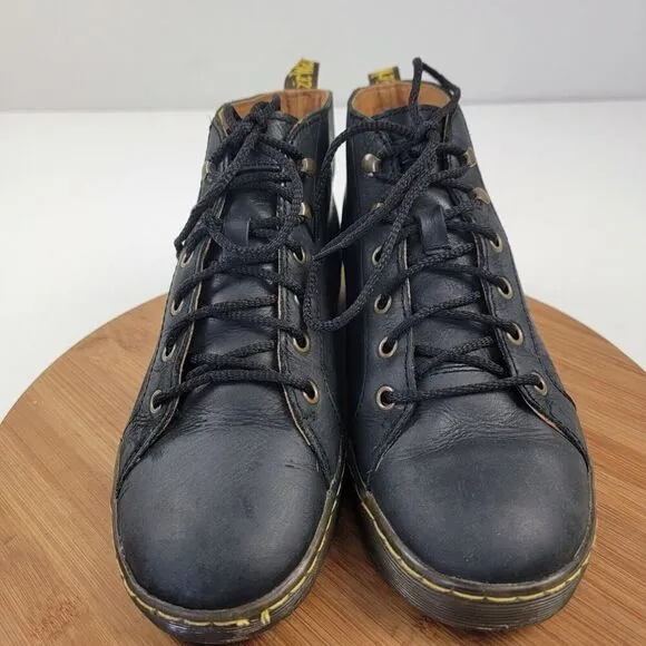 Dr Martens Coburg Chukka Black Leather Lace Up Ankle Boots Men's Size 8 (L9)