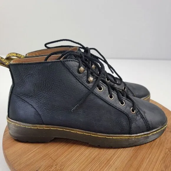 Dr Martens Coburg Chukka Black Leather Lace Up Ankle Boots Men's Size 8 (L9)