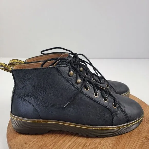 Dr Martens Coburg Chukka Black Leather Lace Up Ankle Boots Men's Size 8 (L9)