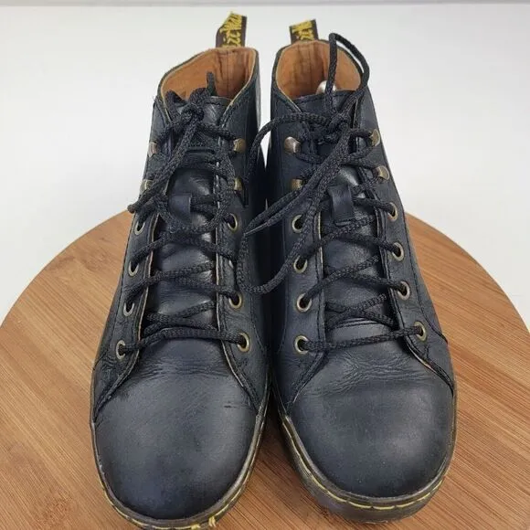 Dr Martens Coburg Chukka Black Leather Lace Up Ankle Boots Men's Size 8 (L9)