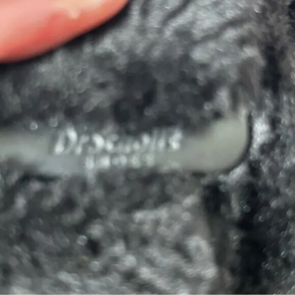 Dr. Scholl's NEW Shoes Women's Staycay OG Slipper Black Faux Fur Size 9 M