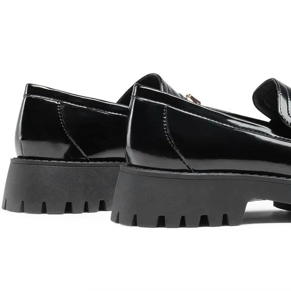 DREAM PAIRS Chunky Penny Loafer Slip On Casual Dressy Shoes with Arch Support