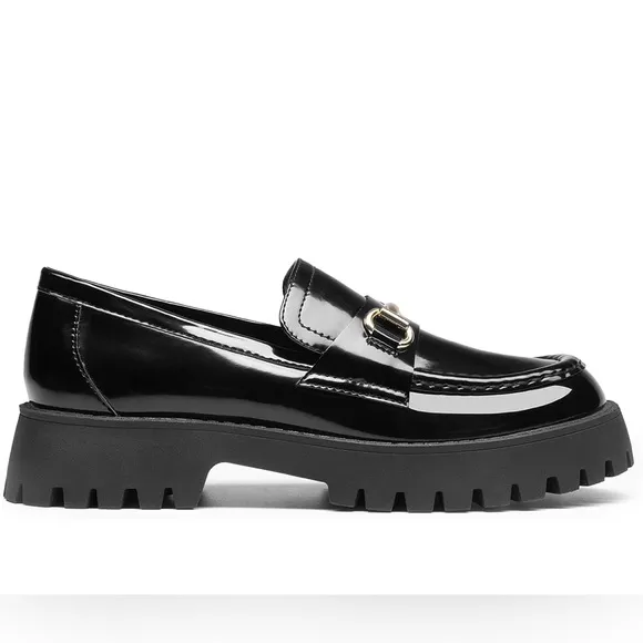 DREAM PAIRS Chunky Penny Loafer Slip On Casual Dressy Shoes with Arch Support