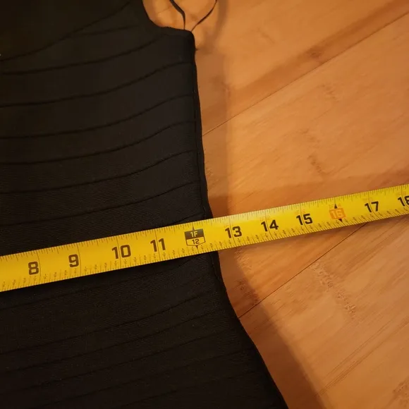 Dress The Population Vera Band-aid One Shoulder Dress sz S Black