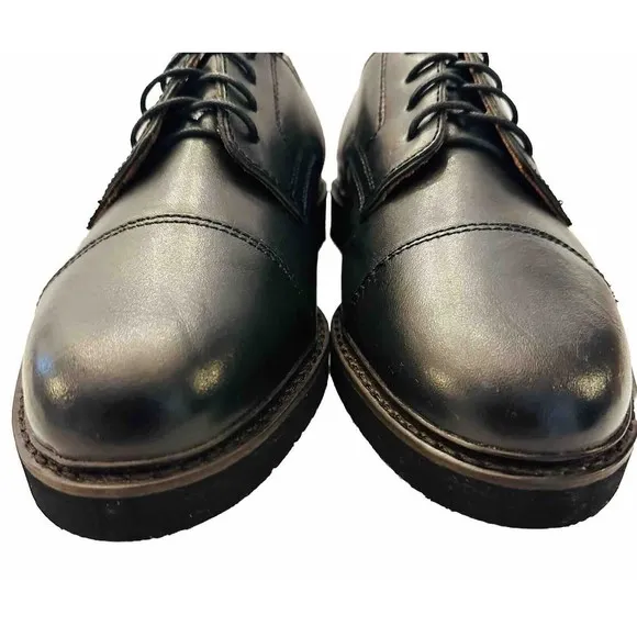 Duck Head Black Leather Lace Up Dress Shoes Men’s 9.5 M NEW