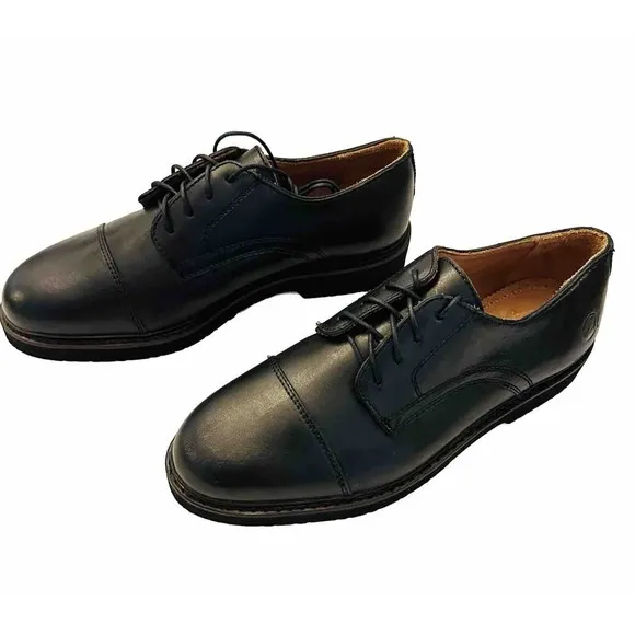 Duck Head Black Leather Lace Up Dress Shoes Men’s 9.5 M NEW