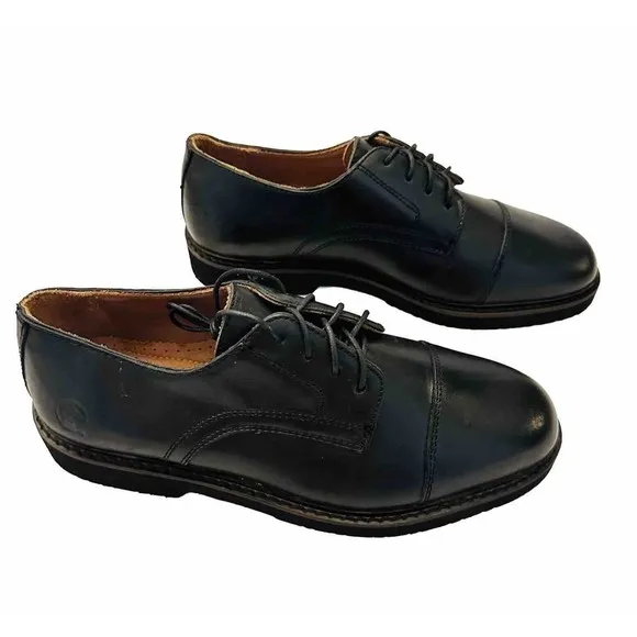 Duck Head Black Leather Lace Up Dress Shoes Men’s 9.5 M NEW