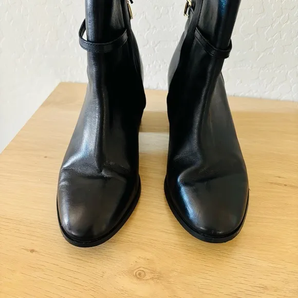 Dune London Black Pato Ankle Boots