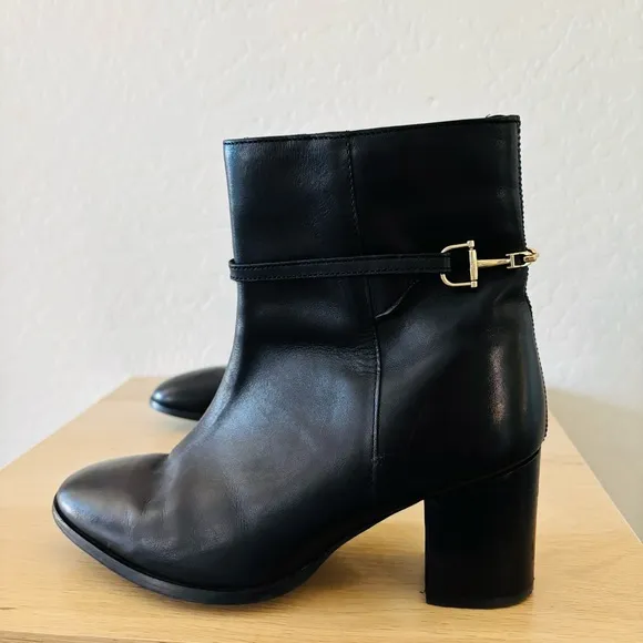 Dune London Black Pato Ankle Boots