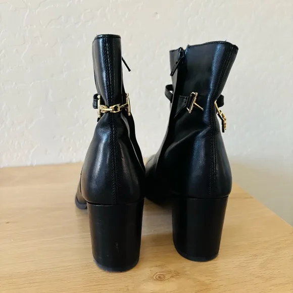 Dune London Black Pato Ankle Boots