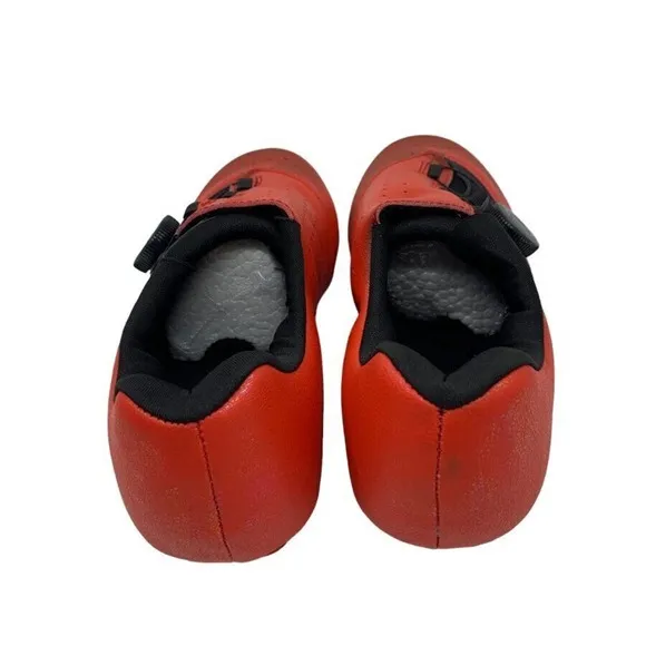DWZRG Betoosen Mens Road Cycling Shoes Indoor/Outdoor Red/Bla Iridescent 5 1/2 M
