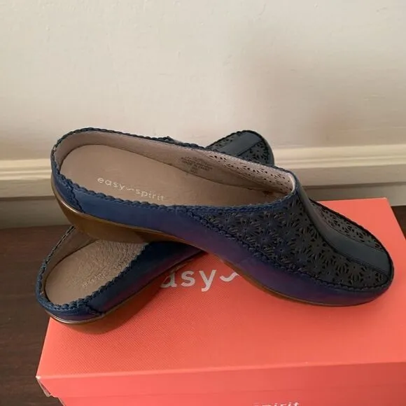 Easy Spirit  soft leather upper &amp; lining lightweight dusk clog cushioned size 9