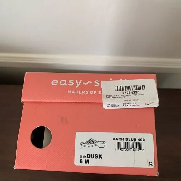 Easy Spirit  soft leather upper &amp; lining lightweight dusk clog cushioned size 9