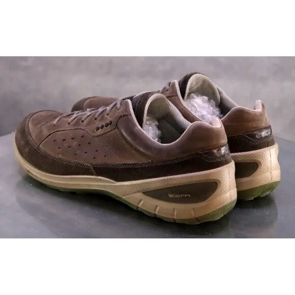 ECCO Biom Grip II Men's Trainers Shoes Size EU 44 US 10-10.5 Leather Gray