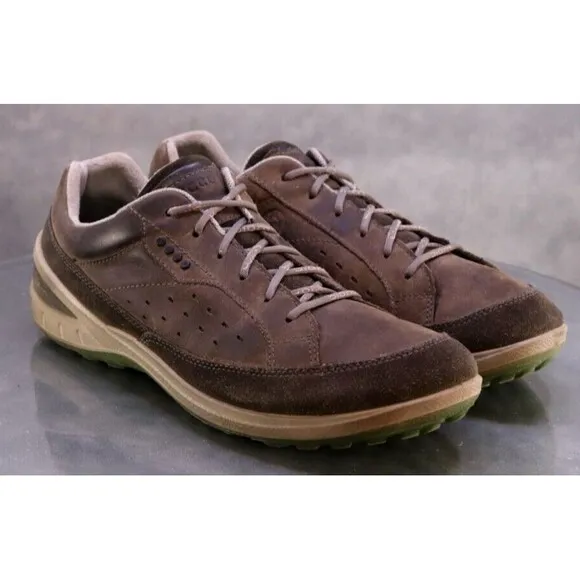 ECCO Biom Grip II Men's Trainers Shoes Size EU 44 US 10-10.5 Leather Gray